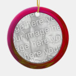 pink red  photo frame ornaments