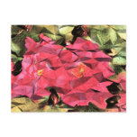 Pink Red Roses Abstract Cubist Futurist postcards