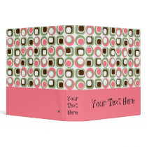 Pink Retro Graphic Binder