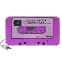 Pink Retro Mix-Tape Speaker
