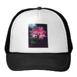 Pink Rhododendron Cluster flowers Mesh Hat