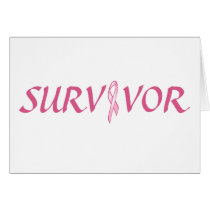 Pink Ribbbon Survivor Card