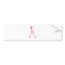 Pink Ribbo Cancer Awareness Bumper Sticker