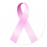 Pink Ribbo Cancer Awareness Stickers