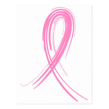 Pink Ribbon 2 Breast Cancer Post Card