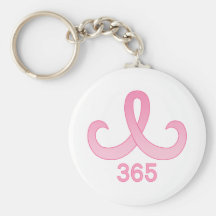 Pink Ribbon 365 Keychain