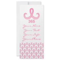 Pink Ribbon 365 Custom Rack Card