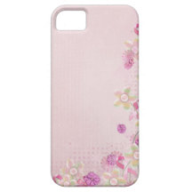Pink Ribbon and flowers iPhone 5 Covers