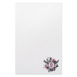 Pink Ribbon And Wings Breast Cancer Custom Stationery