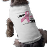 Pink Ribbon Breast Cancer Cure Pet T Shirt