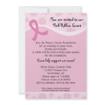 Pink Ribbon Breast Cancer Event Invitation
