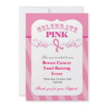 Pink Ribbon Breast Cancer Event Invitation