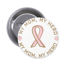 Pink Ribbon Breast Cancer My Mom My Hero