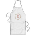 Pink Ribbon Breast Cancer Name Chloe aprons