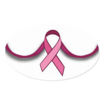 Pink Ribbon Breast Cancer Stickers