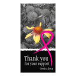 Pink Ribbon Breast Cancer Support Photo Card