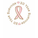 Pink Ribbon Breast Cancer Survivor 20 Years t-shirts
