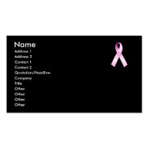 Pink Ribbon Business Card