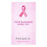 Pink Ribbon Business Card Templates