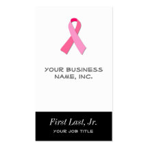 Pink Ribbon Business Cards