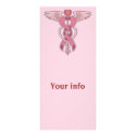 Pink Ribbon Caduceus rack cards