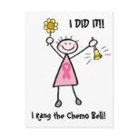 Pink Ribbon Chemo Bell Postcard