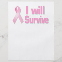 Pink ribbon custom flyer