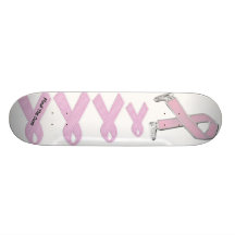 pink_ribbon custom skateboard