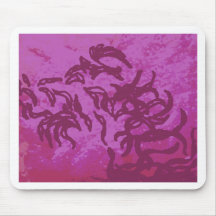 Pink Ribbon Dragon CricketDiane Designer Mouse Pads