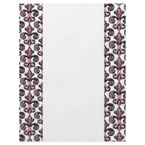 Pink Ribbon Fleur de lis Custom Flyer