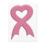 Pink-Ribbon-Heart-3D Postcard