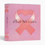 Pink Ribbon Heart Binder