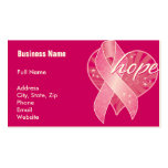 Pink Ribbon Hope BC business cards