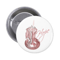 Pink Ribbon - Hope Candle buttons