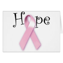 Pink Ribbon Hope Card