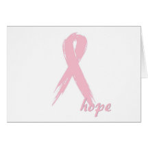 pink ribbon; hope card