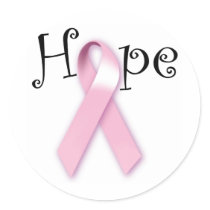 Pink Ribbon Hope Sticker