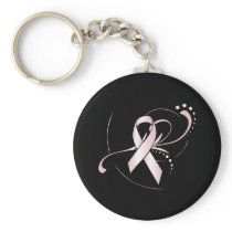 Pink Ribbon Keychain