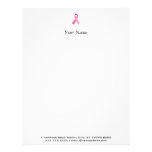 Pink Ribbon Letterhead Design