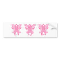 Pink Ribbon Love Bumper Sticker