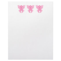 Pink Ribbon Love Customized Letterhead
