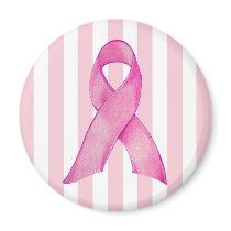Pink Ribbon Fridge Magnet