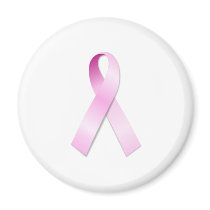 Pink Ribbon Refrigerator Magnet