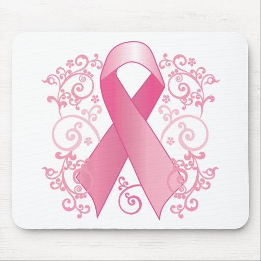 Pink Ribbon Mouse Pad