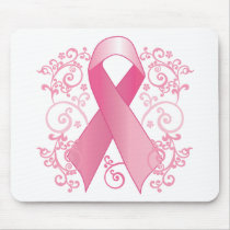Pink Ribbon Mouse Pad