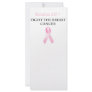 Pink ribbon rack card