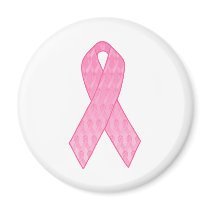Pink Ribbon Repeating Magnet