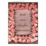 Pink Ribbon Roses Are For Appreciation Greeting Th Card