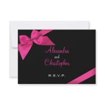 Pink Ribbon RSVP Invitation