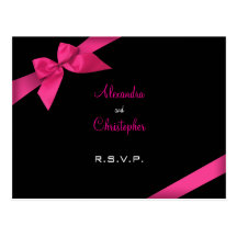 Pink Ribbon RSVP Post Card